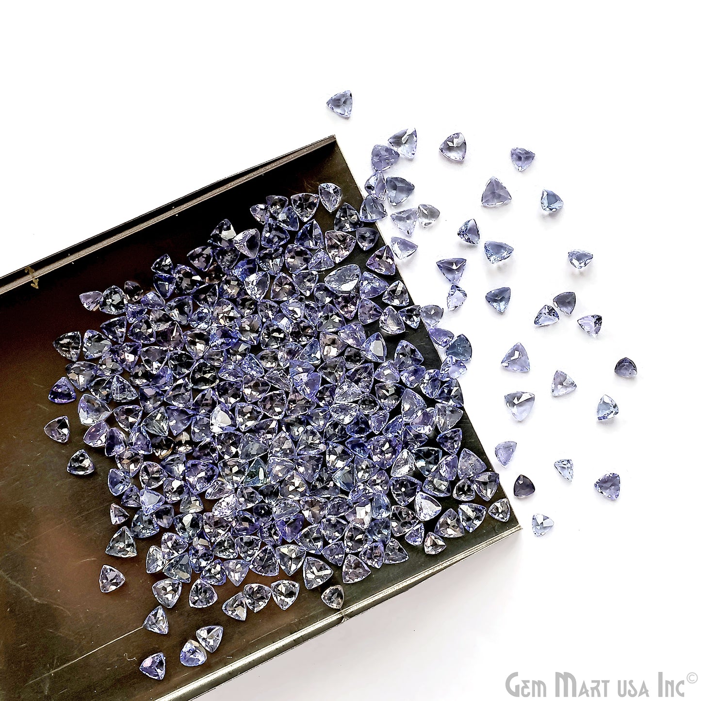 Tanzanite Trillion Gemstone, 3-4mm, 5+ Carats, 100% Natural Faceted Loose Gems, December Birthstone