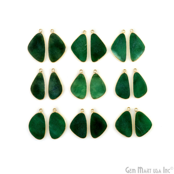 Green Onyx D Shape...