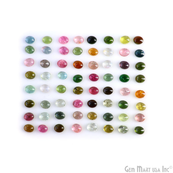 Multi Tourmaline Oval Cabochon,...
