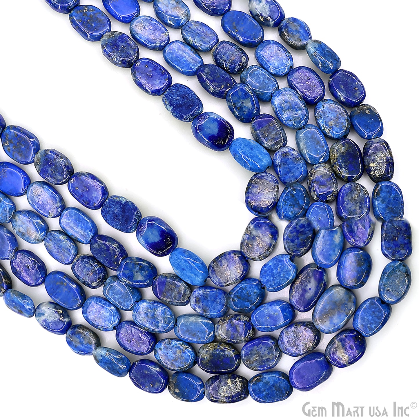 Lapis Tumble Beads Free Form Drilled Beads 9-13X6-7mm Waist Beads, Rondelle Bead Strand 13 Inch