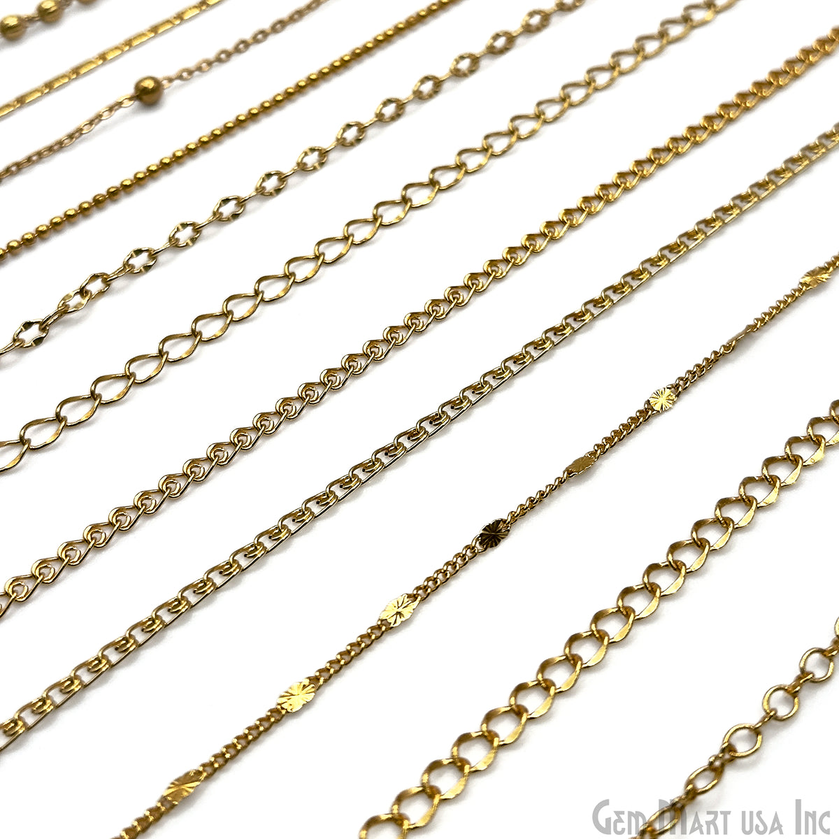 Gold Plated Chain Bulk Lot, Dainty Link Finding Chain, Wholesale Thin Jewelry Chain, Necklace Bracelet, DIY Jewelry Starter Kit, 40+ ft