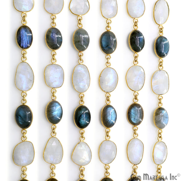 Rainbow Moonstone Faceted &...