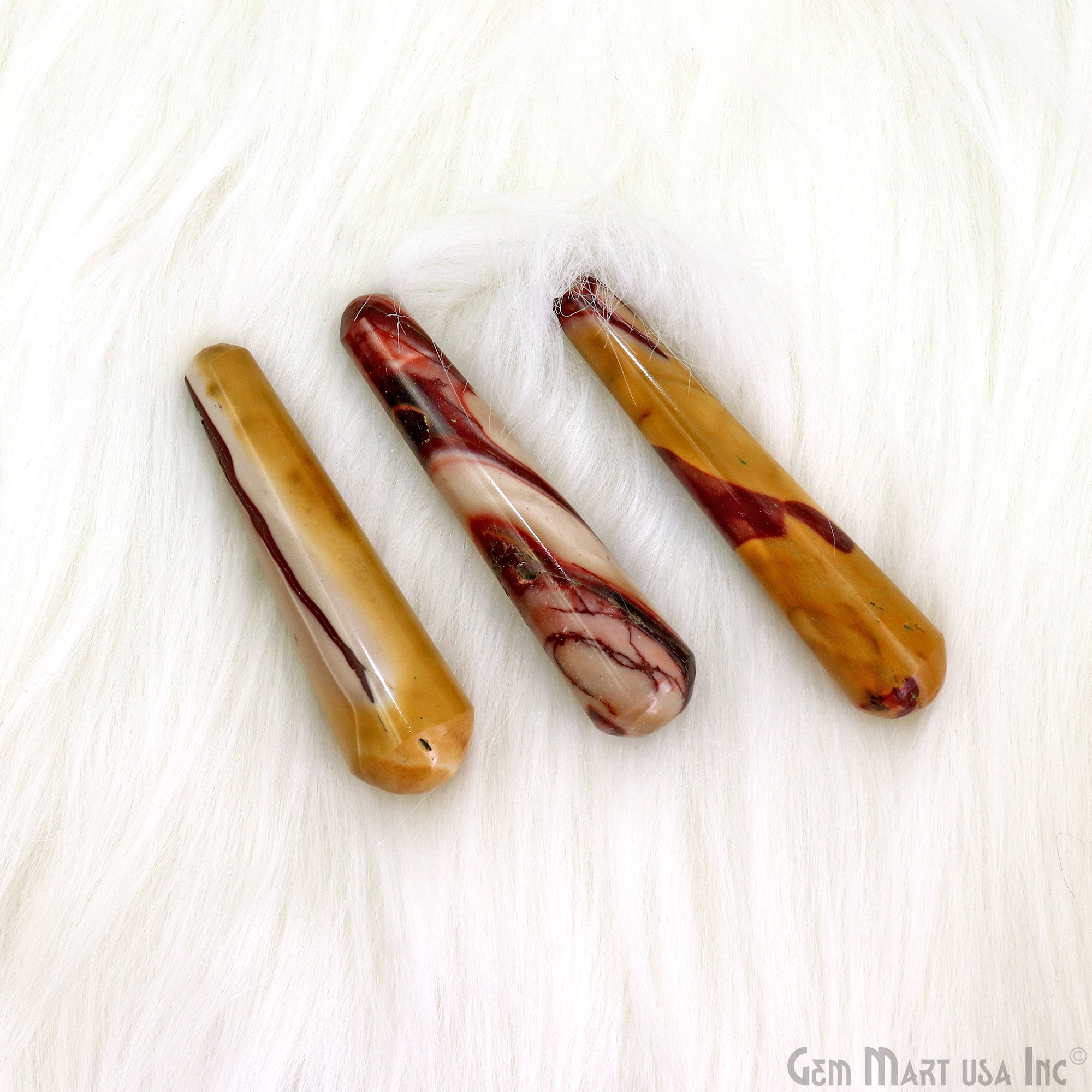Mookaite Hand Made SPA Massage Wand Reiki Healing Crystal Relaxation Meditation Collection Gift 3-4Inch