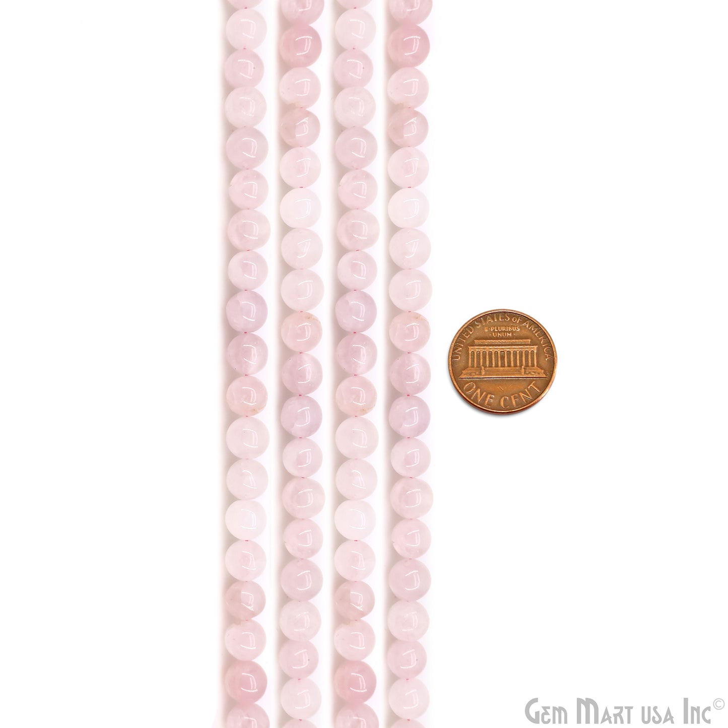 Rose Quartz Smooth Round Drilled Beads 9-10mm Waist Beads, Rondelle Bead Strand 13 Inch