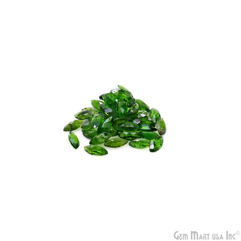 Chrome Diopside Marquise Gemstone, 6x3mm, 5 Carats, 100% Natural Faceted Loose Gems, Wholesale Gemstones