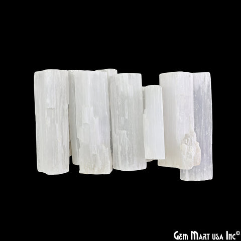 Selenite Rough Stick, Selenite Wand, Selenite, Palm Size Selenite, 3-4inch, Healing Crystal