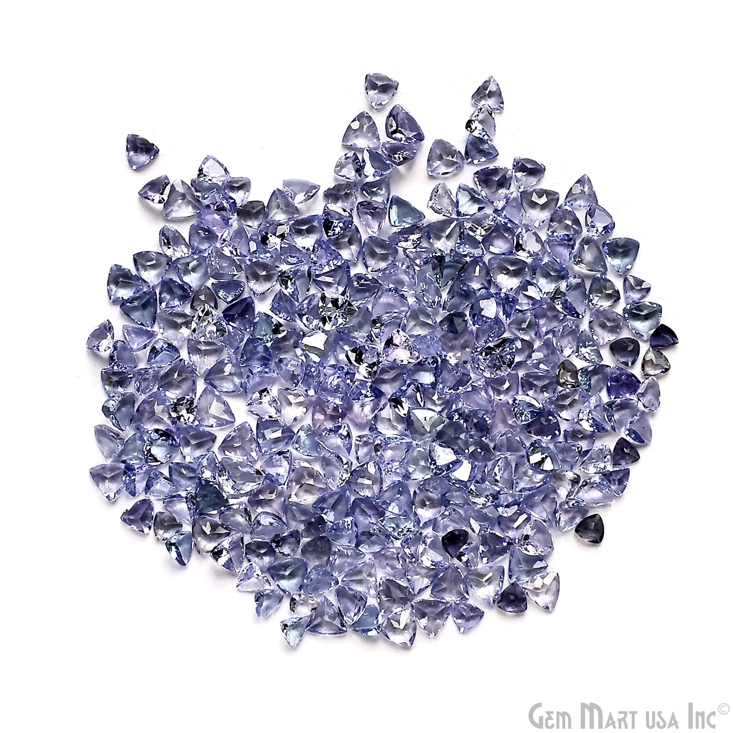 Tanzanite Trillion Gemstone, 3-4mm, 5+ Carats, 100% Natural Faceted Loose Gems, December Birthstone