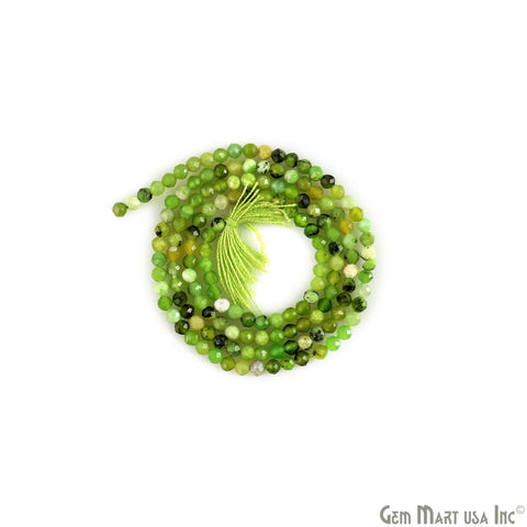 Green Opal Beaded 2-2.5mm 13" Length Gemstone Rondelle Beads