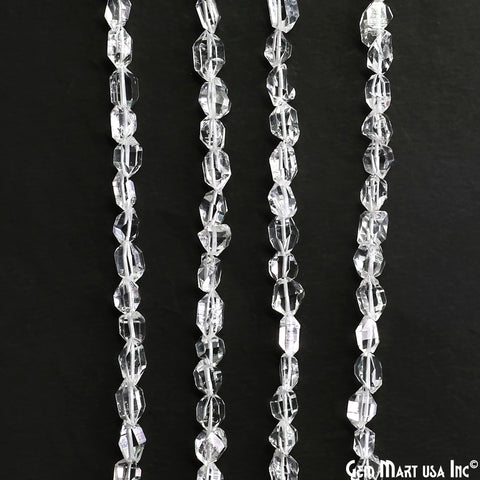 Herkimer Diamond Crystal 5-7mm Free Form Uncut Beads 16" Strand