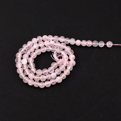 Rose Quartz Smooth Round Drilled Beads 3-5mm Waist Beads, Rondelle Bead Strand 13 Inch