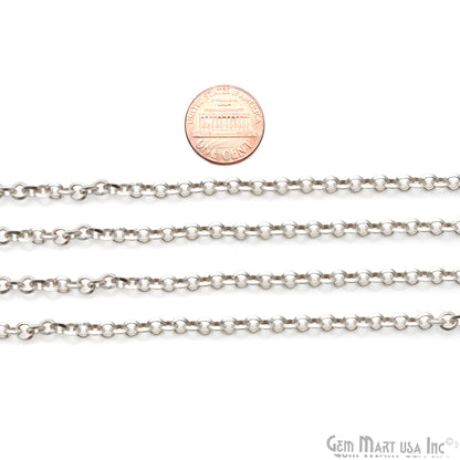 Cable Chain For Jewelry Making 3mm Cable Link Chain Necklace, Minimal Finding Chain