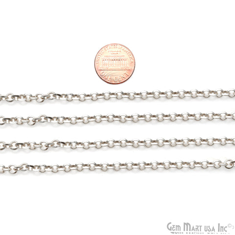 Cable Chain For Jewelry Making 3mm Cable Link Chain Necklace, Minimal Finding Chain