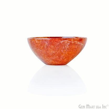 Natural Sunstone Mini Carved Gemstone Bowl Cup 2 inch