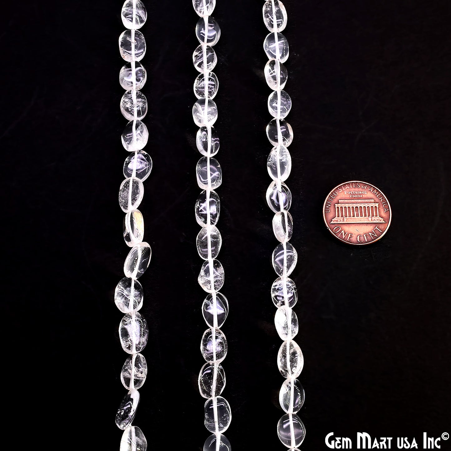 Crystal Tumble Beads Free Form Drilled Beads 9-13X6-7mm Waist Beads, Rondelle Bead Strand 13 Inch