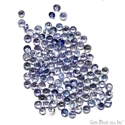 Tanzanite Round Gemstone, 5mm, 5+ Carats, 100% Natural Faceted Loose Gems, December Birthstone