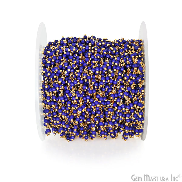 Dark Blue Chalcedony 2-2.5mm...