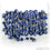 Lapis Gemstone Beads 3-3.5mm Sterling Silver Wire Wrapped Rosary Chain