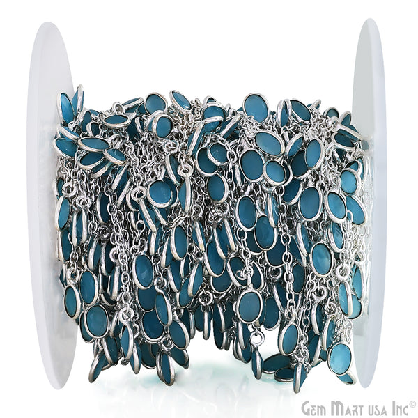 Sky Blue Chalcedony Oval...