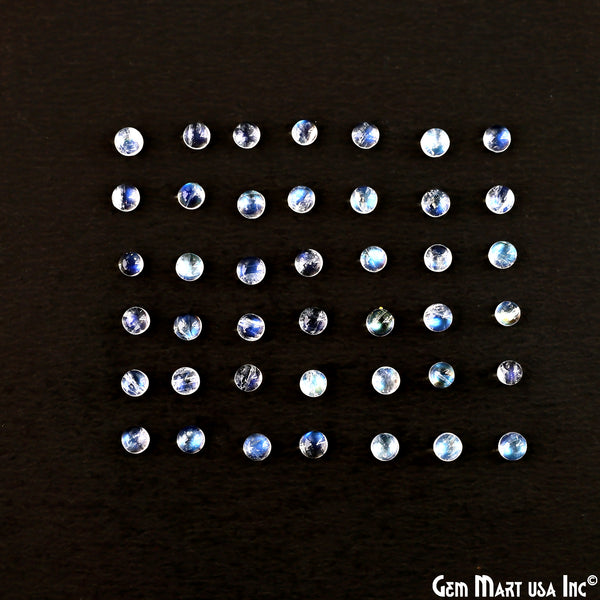 Rainbow Moonstone Round Cabochon,...