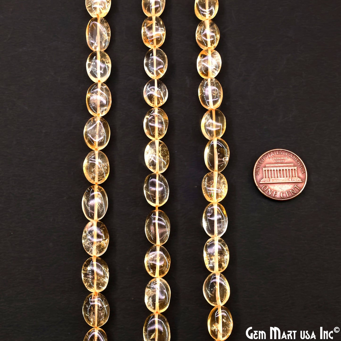Citrine Tumble Beads Free Form Drilled Beads 9-13X6-7mm Waist Beads, Rondelle Bead Strand 13 Inch