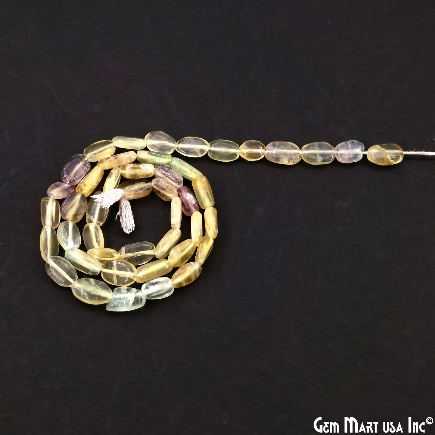 Fluorite Tumble Beads Free Form Drilled Beads 9-13X6-7mm Waist Beads, Rondelle Bead Strand 13 Inch