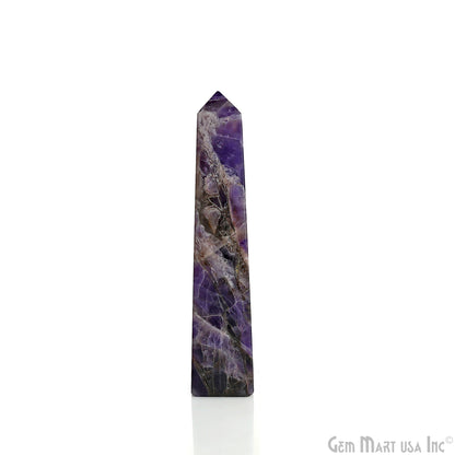 Gemstone Rectangle Tower Shape 4 Inch Crystal Tower Obelisk Healing Meditation Gemstones