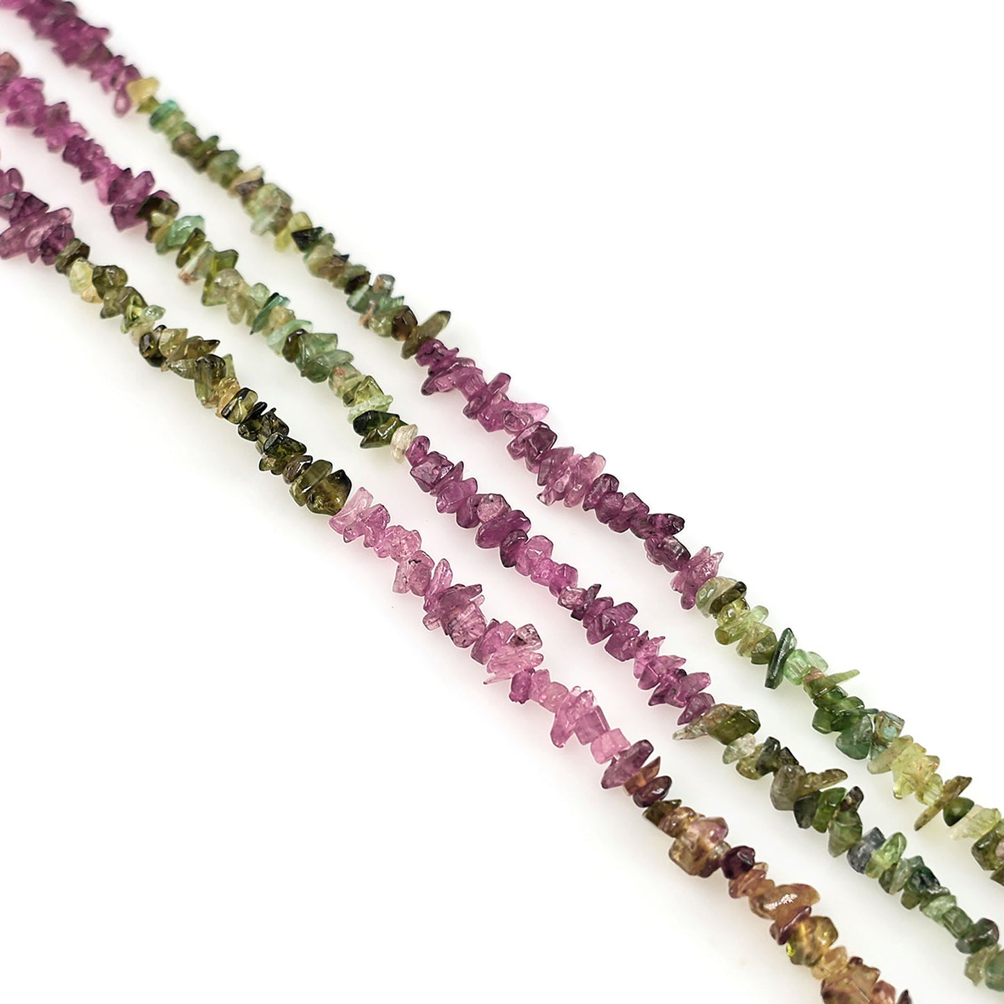 Multi Tourmaline Chip Beads, 34 Inch, Natural Chip Strands, Drilled Strung Nugget Beads, 3-7mm, Polished, GemMartUSA (CHMT-70001)