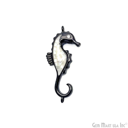 Sea Horse Charm Pendant 26x12mm Double Bail Fish Charm Jewelry GemMartUSA