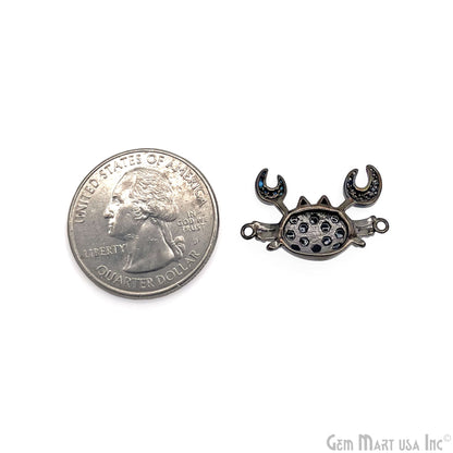 Crab Charm Pendant crab jewelry Cubic Zircon 25x17mm Pendant Charm Jewelry GemMartUSA