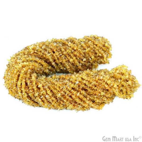 Dark Citrine Chip Beads,...