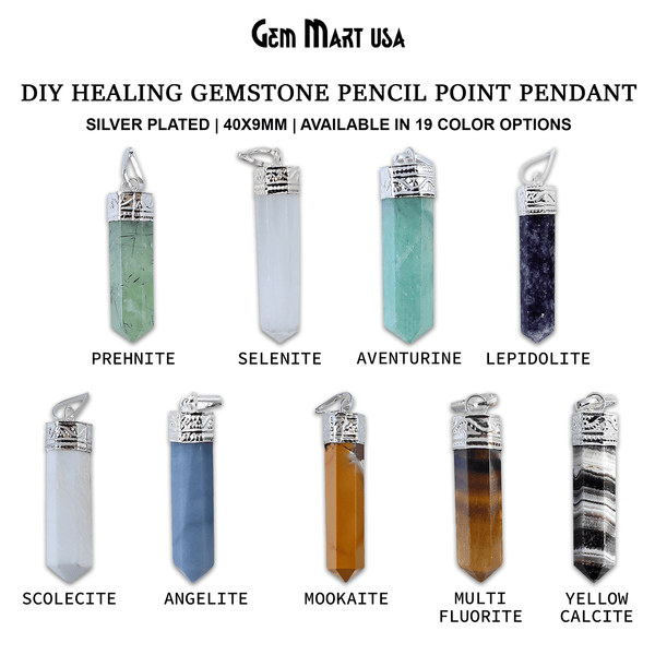 DIY Healing Gemstone 40x9mm...