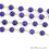 Amethyst Faceted Beads 7mm Gold Wire Wrapped Rosary Chain