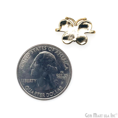 Abalone Shell Butterfly Charm Pendant 12x18mm Double Bail Bracelet Charm Jewelry GemMartUSA