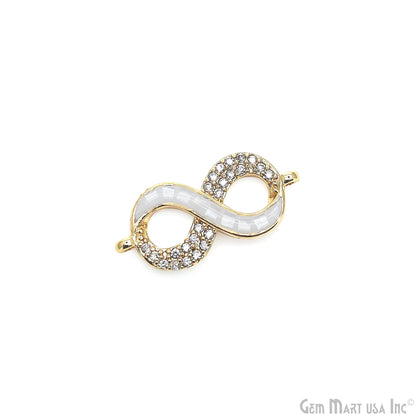 Infinity Charm Pendant 11x22mm Double Bail Bracelet Charm Jewelry GemMartUSA