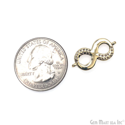 Infinity Charm Pendant 11x22mm Double Bail Bracelet Charm Jewelry GemMartUSA