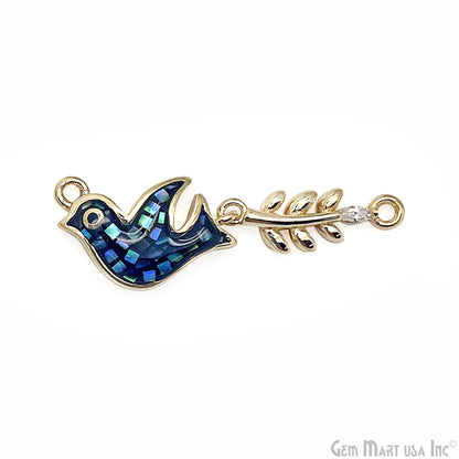 Flying Bird Pendant Charm 32x10mm Bird Necklace Charm Jewelry GemMartUSA