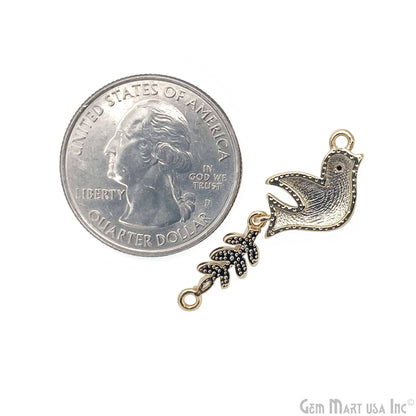 Flying Bird Pendant Charm 32x10mm Bird Necklace Charm Jewelry GemMartUSA