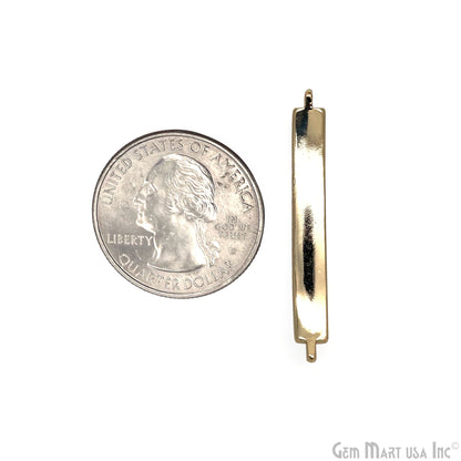 Multi Shell Rectangle 38x5mm Double Bar Pendant Connector Charm Jewelry GemMartUSA