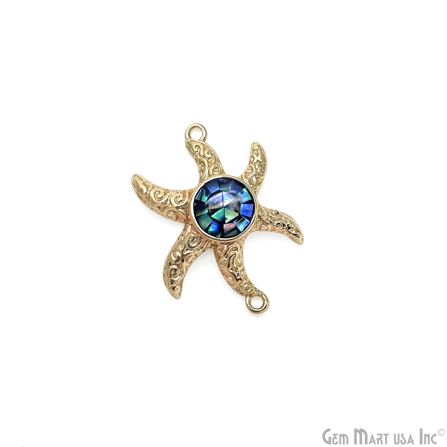 Starfish Charm Finding, 25mm Star Pendant, Bracelet Charm Jewelry GemMartUSA