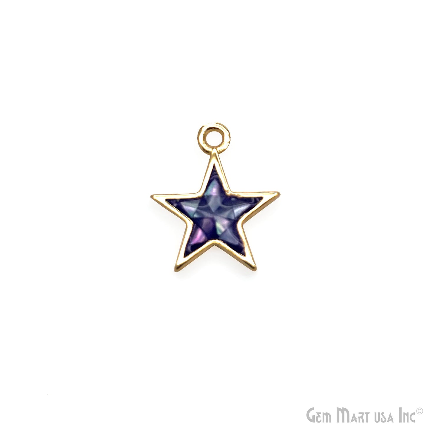 Shell Star Shape 12mm Single Bail Connector Charm Jewelry GemMartUSA