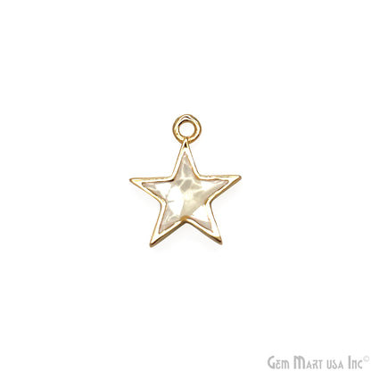 Shell Star Shape 12mm Single Bail Connector Charm Jewelry GemMartUSA