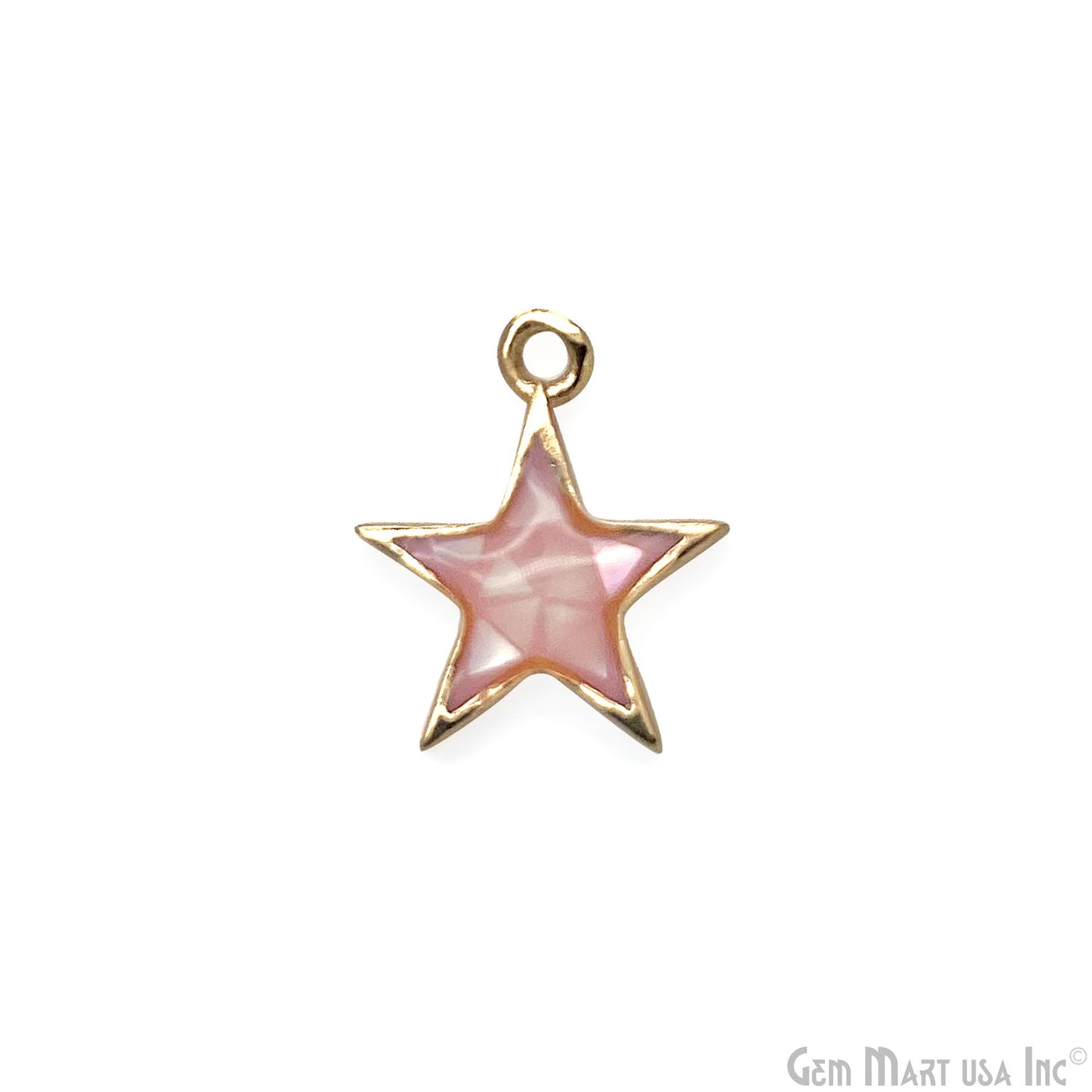 Shell Star Shape 12mm Single Bail Connector Charm Jewelry GemMartUSA
