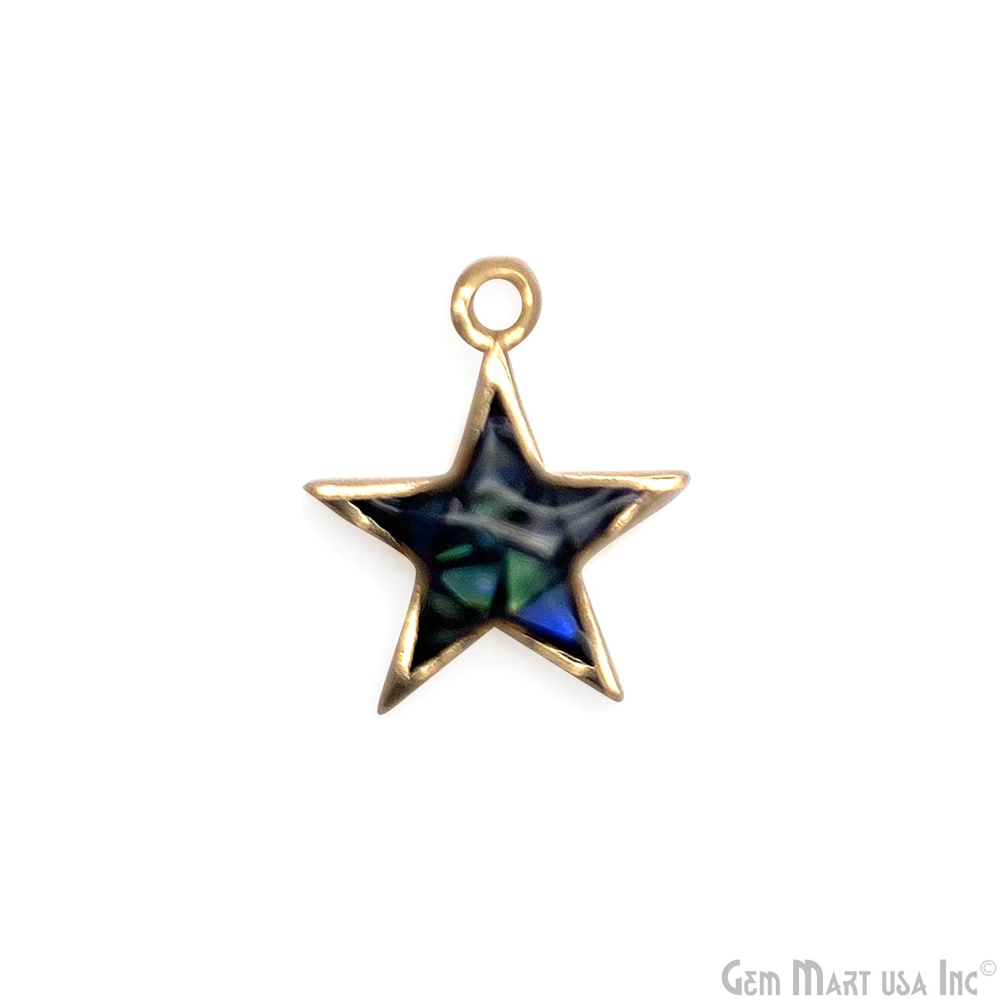 Shell Star Shape 12mm Single Bail Connector Charm Jewelry GemMartUSA