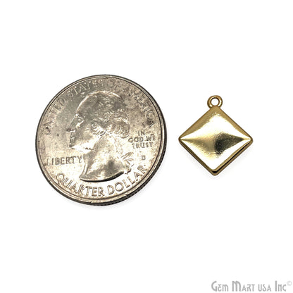 Shell Square Shape 14mm Single Bail Connector Charm Jewelry GemMartUSA