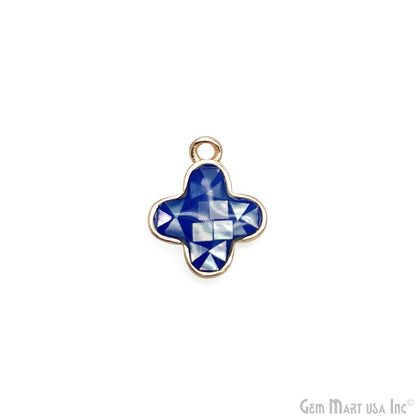 Shell Charm Clover 10mm Single Bail Bracelet Charm Pendant  Jewelry GemMartUSA