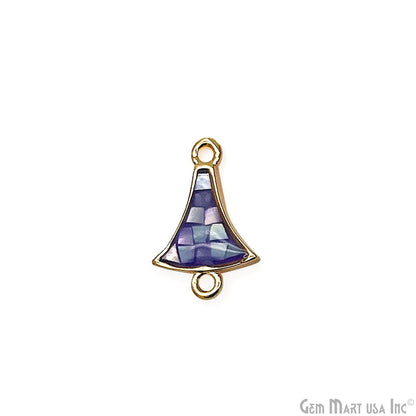 Shell Charm Free Form 15x10mm Double Bail Bracelet Charm Pendant Jewelry GemMartUSA