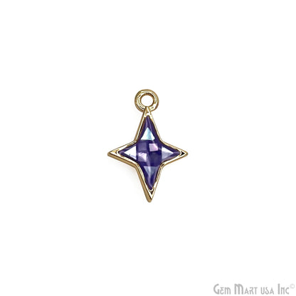 Star shape Charm Shell 14x10mm Single Bail Connector Charm Jewelry GemMartUSA