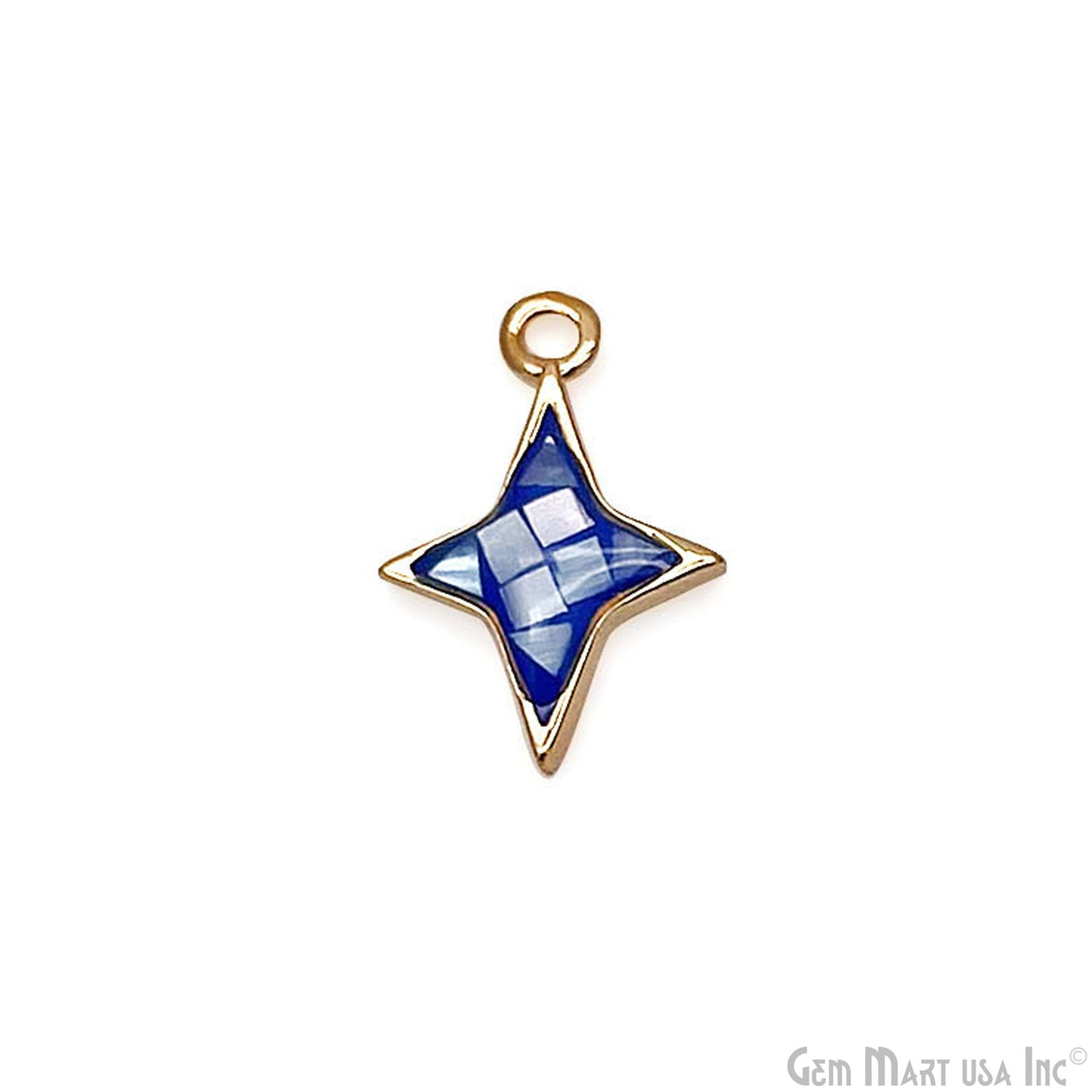 Star shape Charm Shell 14x10mm Single Bail Connector Charm Jewelry GemMartUSA