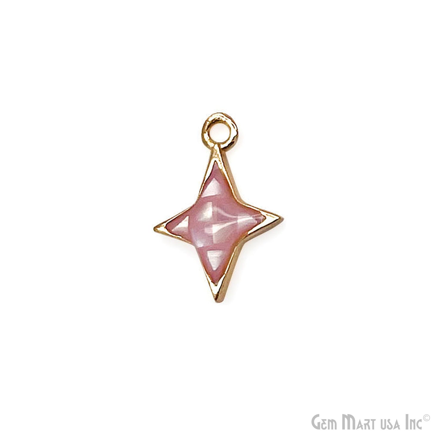 Star shape Charm Shell 14x10mm Single Bail Connector Charm Jewelry GemMartUSA