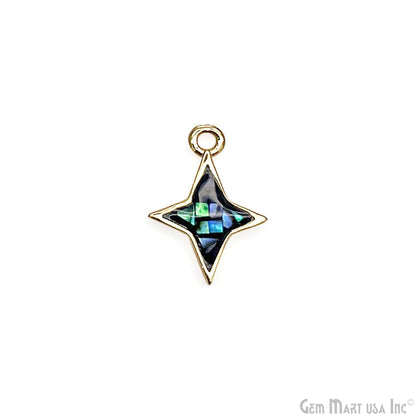 Star shape Charm Shell 14x10mm Single Bail Connector Charm Jewelry GemMartUSA